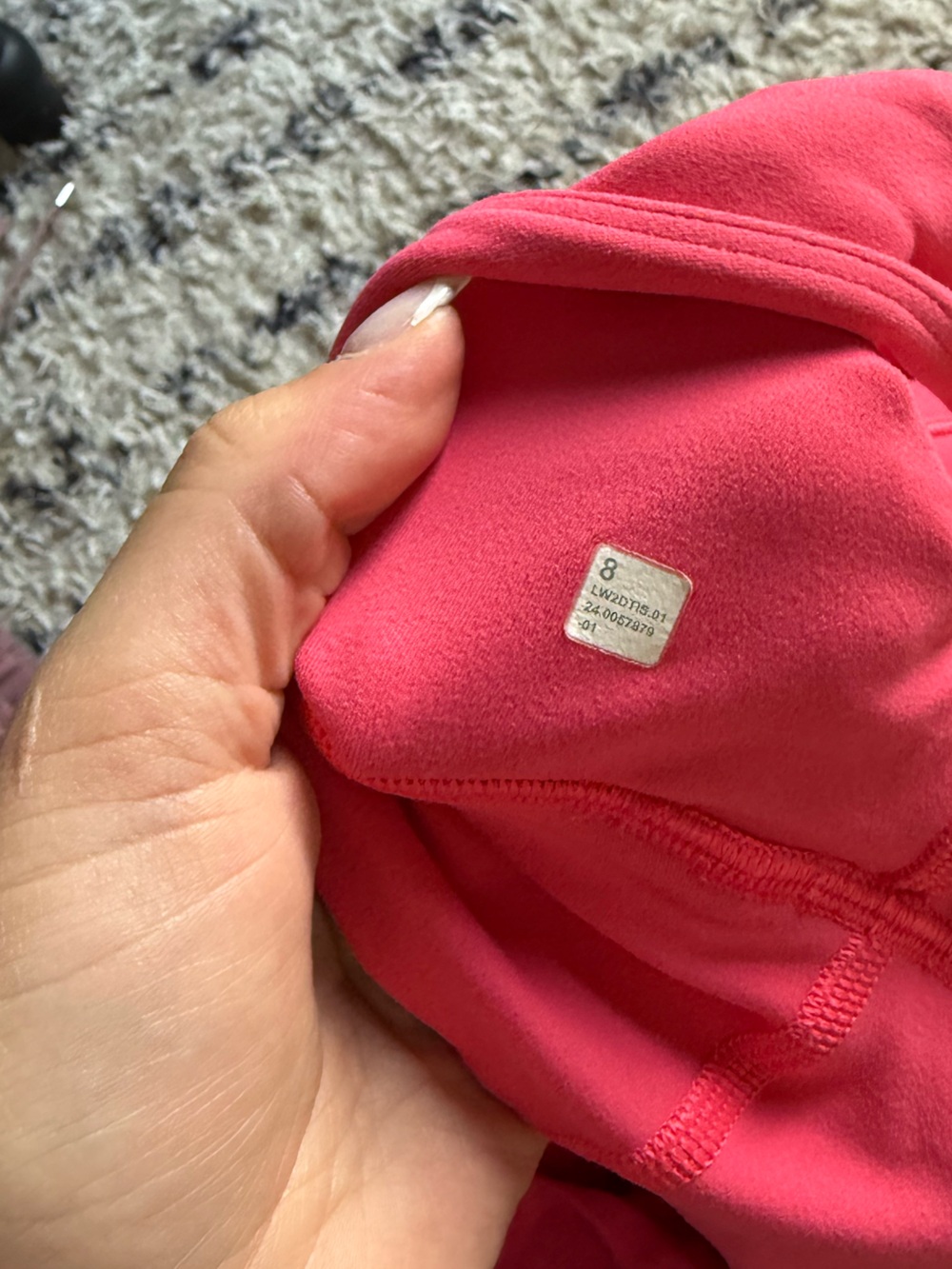Need gone tonight! Lipgloss pink lululemon align set size 8 - Picture 4 of 4